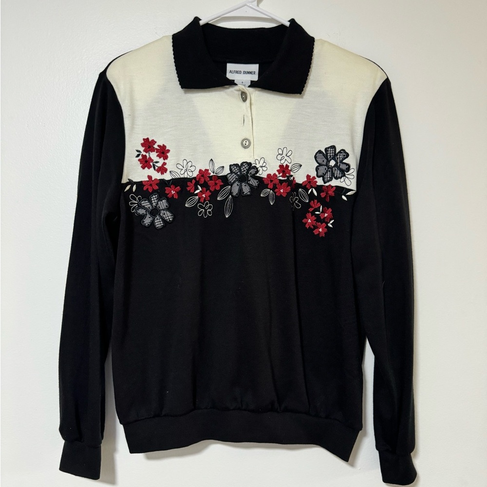 Vintage 90s Alfred Dunner Women’s Embroidered Sweater